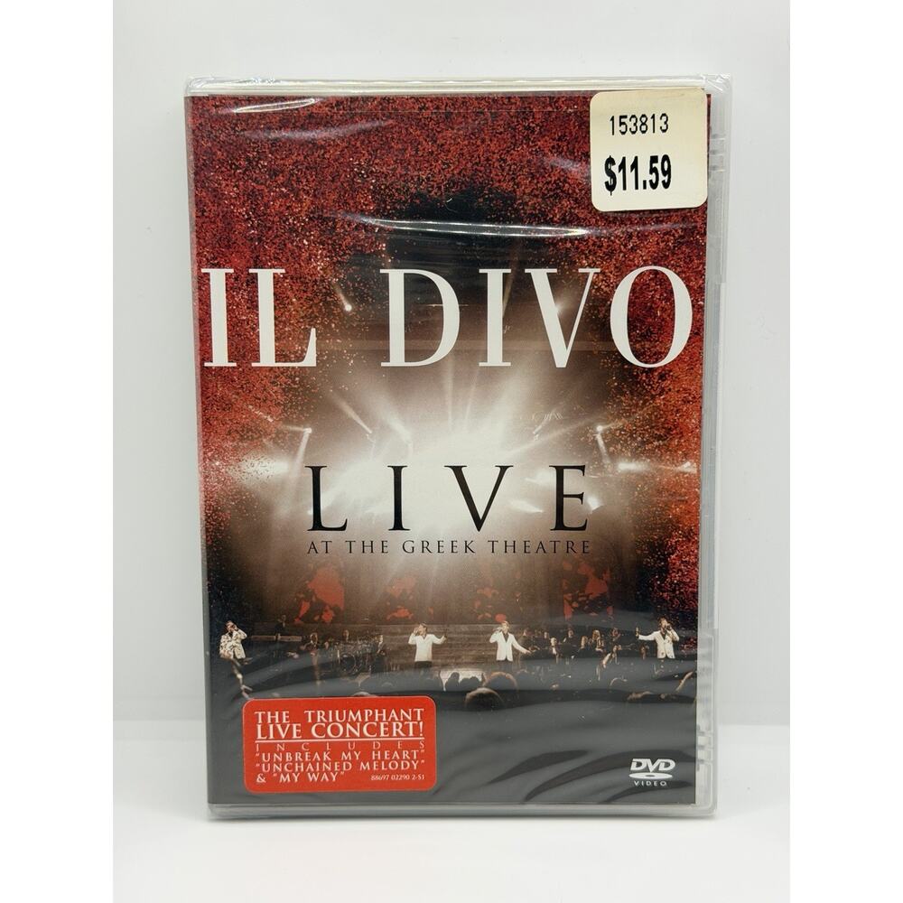 Il Divo “Live At The Greek Theatre” (DVD) W/Bonus Track Brand New & Sealed!